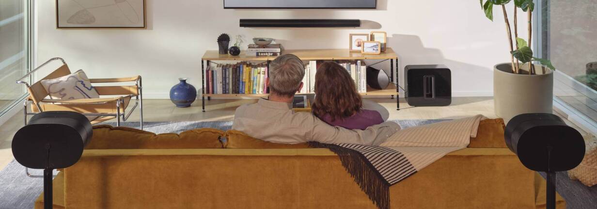 Sonos Speaker im Homecinema Sonos Era 300 in Kombination mit Soundbar