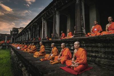 Buddhistische Mönche in Kambodscha