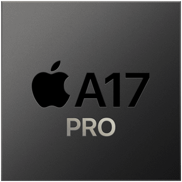 Ein iPhone 15 Pro und iPhone 15 Pro Max mit A17 Pro Chip