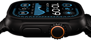 Profile angle of Apple Watch Ultra 2